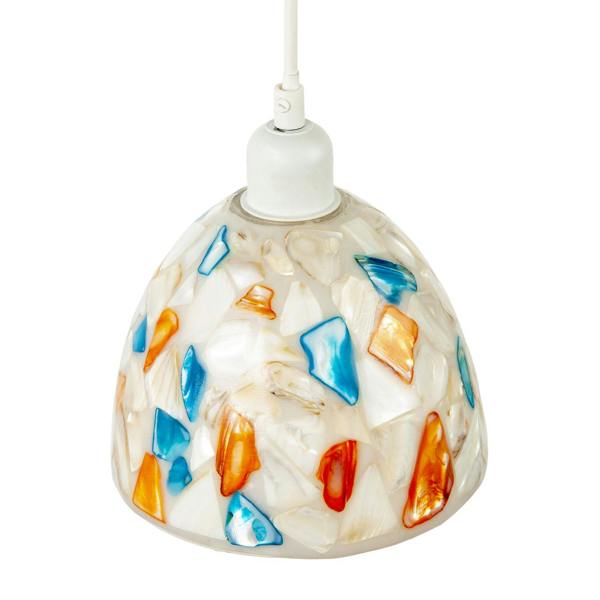 Mother of Pearl Style Mosaic Glass Pendant Ceiling Lighting Shade Image 3