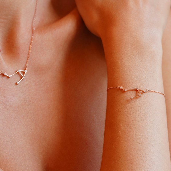 Gold Trip Libra Zodiac Constellation Bracelet