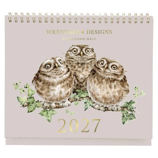 Wrendale Designs, Hello Easel Desk Calendar 2027, Desk Calendars, Month To View, Animals, Gift