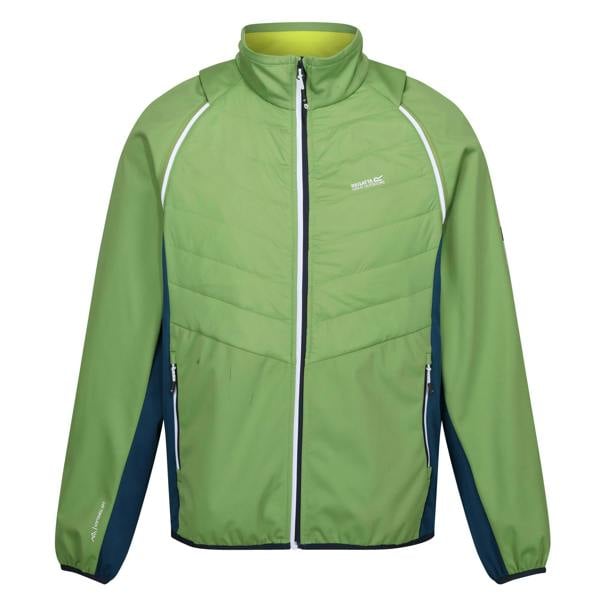 Regatta Mens Steren II Softshell Hybrid Jacket - Piquant Green/Moroccan Blue/Citron Lime - 