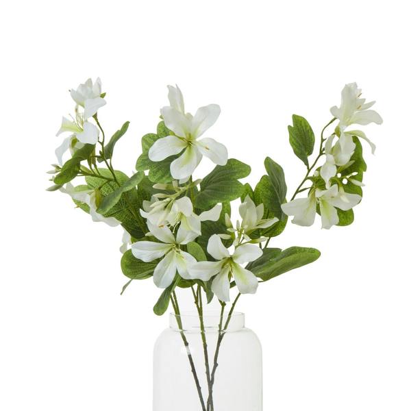 Wyld Haus Set of 3 Artificial Flowers Cream Bauhinia Orchid Sprays