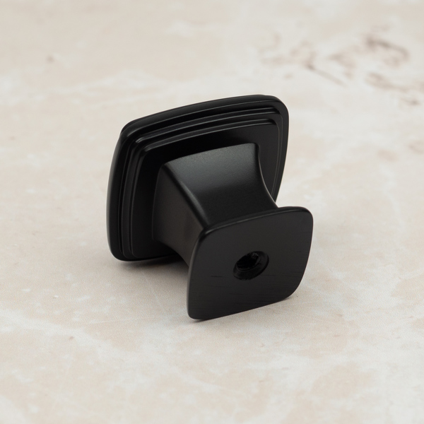 Handle & Home 31mm Matt Black Square Knob
