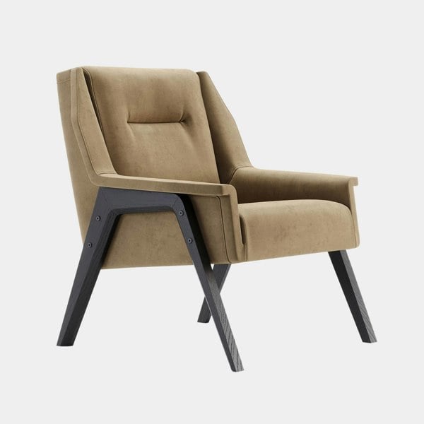 Domkapa Felicity Low Velvet Upholstered Armchair