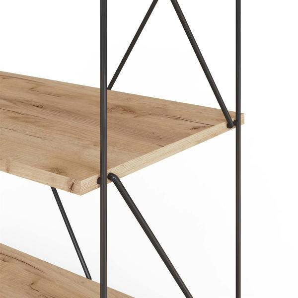 Timber Art Design Leyo 6 Tier Storage Rack Wotan Oak