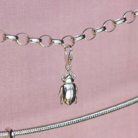 Beetle Silver Charm - MYLEE London