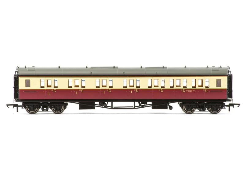 Hornby Collet Corridor Composite RH Coach BR Crimson/Cream W6150W