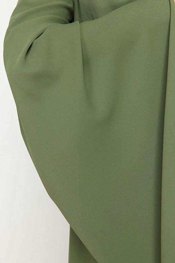 WOVCOR Draped Long Sleeve Maxi Dress with Asymmetric Detail