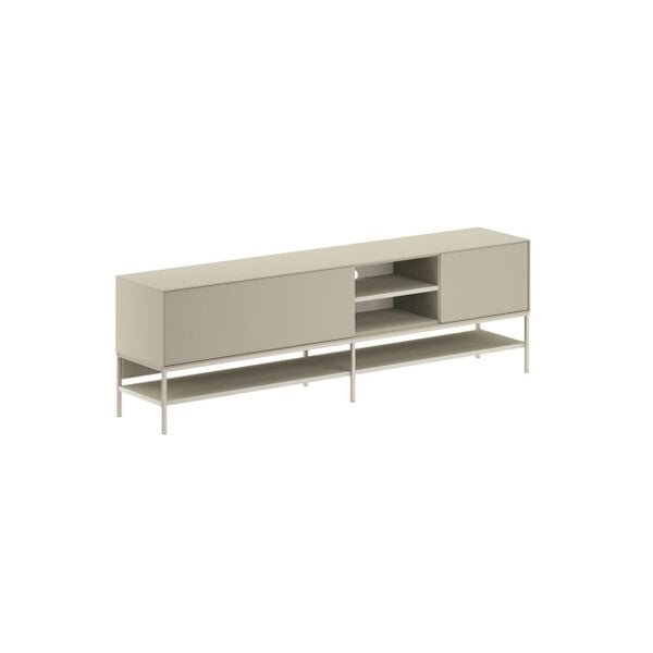 Decortie Amira 180cm Modern TV Stand, Entertainment Centre with Metal Legs & Push-to-Open Doors - Sandstone