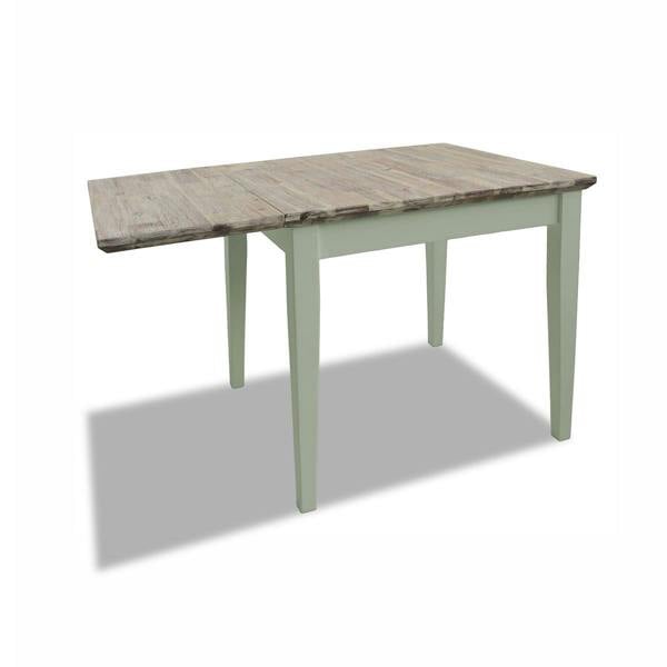 Statement Furniture Florence Square Extendable Kitchen Dining Table, Drop Down Leaf Small Table