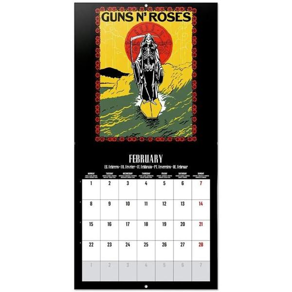 Guns N Roses Calendar 2027, Wall Calendars, Month To View, Entertainment, Gift