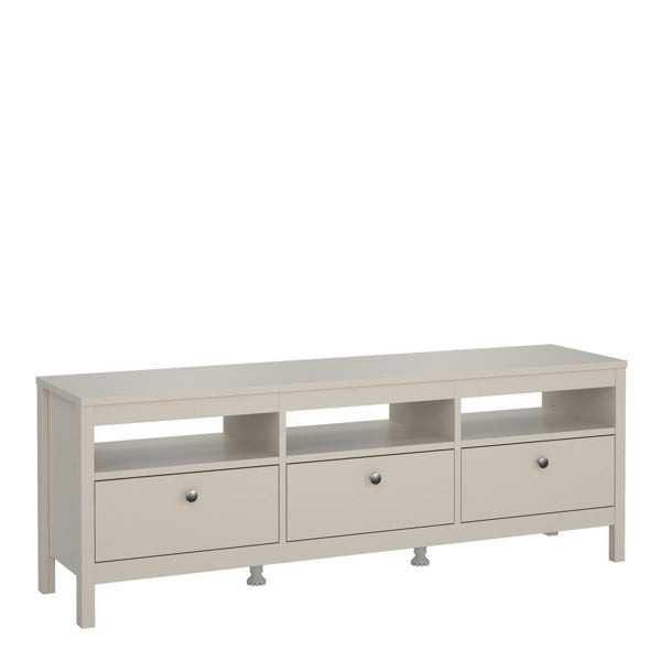 Furniture To Go Madrid TV Unit 3 Drawers in Cashmere