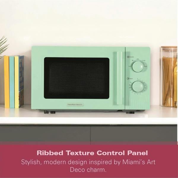 Hamilton Beach Miami Manual 800W Microwave - Mojito Mint - Hamilton Beach UK