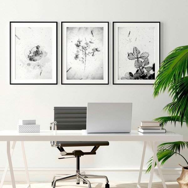 Wall decor for office | set of 3 framed wall art