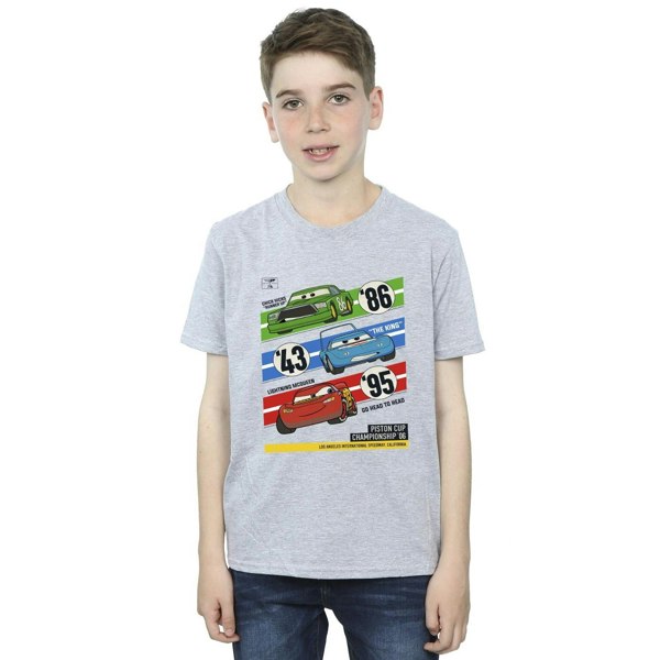 Disney Boys Cars Piston Cup Champions T-Shirt - Sports Grey