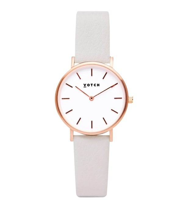 Votch Rose Gold & Light Grey Watch | Classic Petite Gift Set