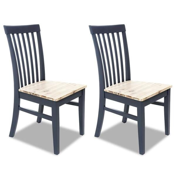 Statement Furniture Florence Highback Wooden Seat Dining Chairs Set of 2