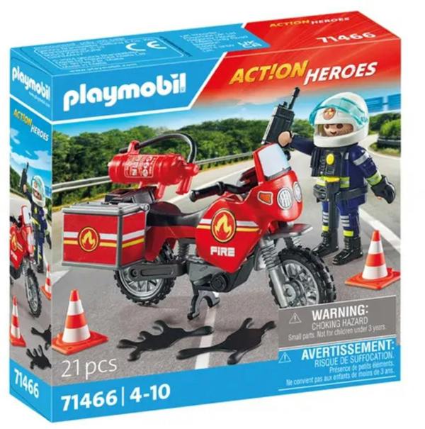 Playmobil Fire Motorcycle - 71466 Playset