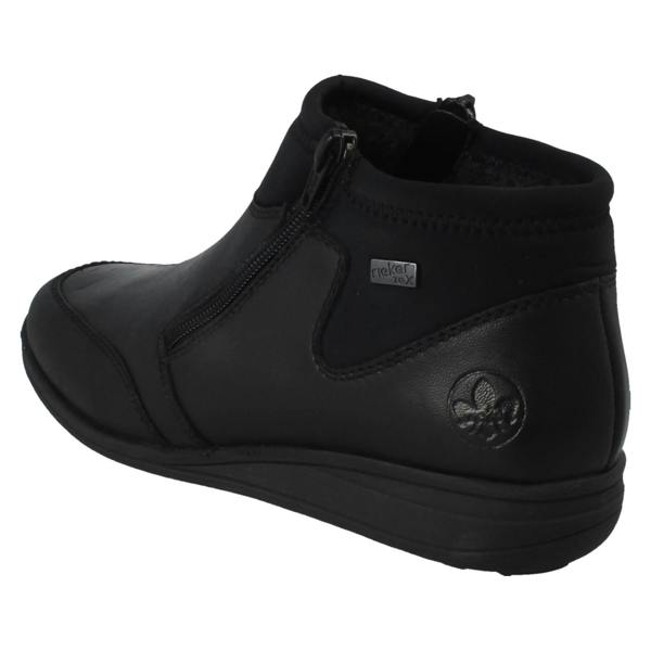 Rieker Ladies Rieker Extra Wide Double Zip Ankle Boots 47270