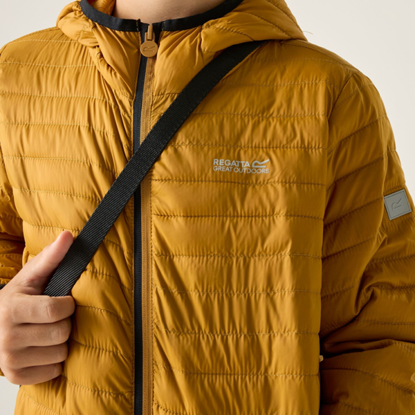 Regatta Kids Hillpack Hooded Jacket - Wood Brown