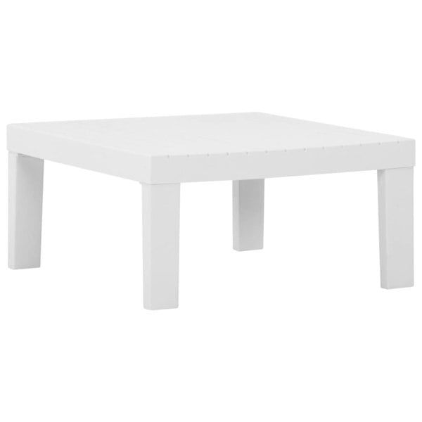 Berkfield Garden Lounge Table Plastic White