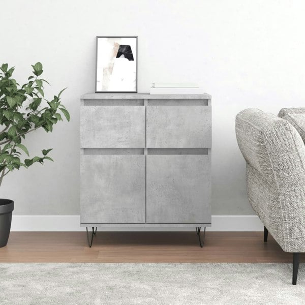 Berkfield Sideboard Concrete Grey 60x35x70 cm Engineered Wood