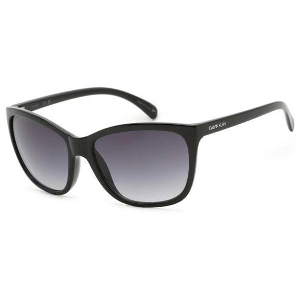 Calvin Klein Dark Grey Gradient Lens Black Sunglasses One Size