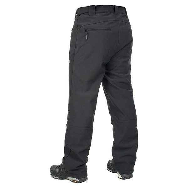 Trespass Mens Hemic Softshell Trousers - Black X