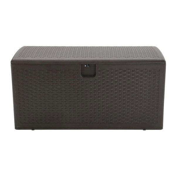 4ft W 99-Gallon Rattan Garden Storage Outdoor Deck Box Garden Storage Boxes Living and Home