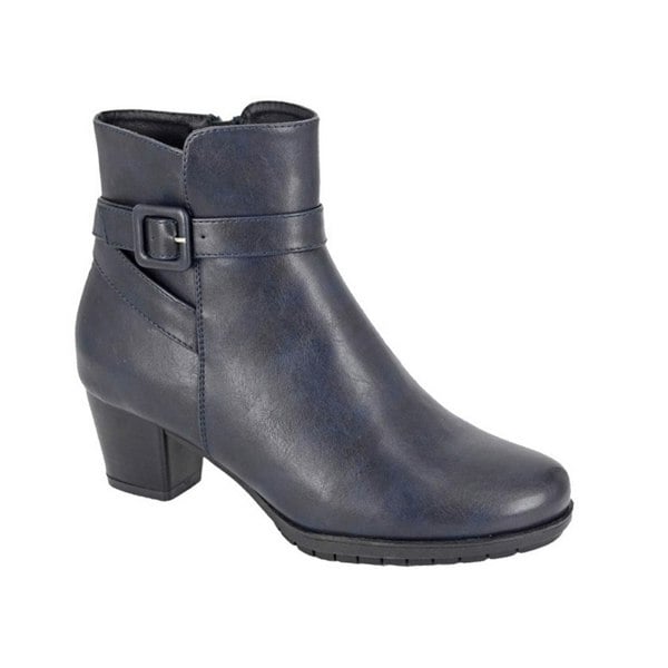 Cipriata Womens/Ladies Clodia Memory Foam Ankle Boots - Navy