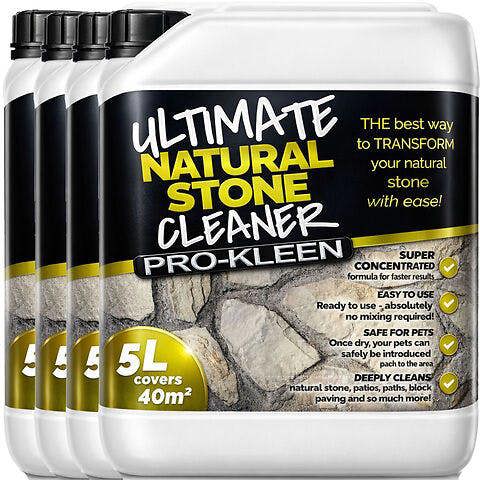 ProKleen Pro-Kleen Natural Stone Cleaner 20L - Removes Dirt, Lichen, Moss & Weather Staining