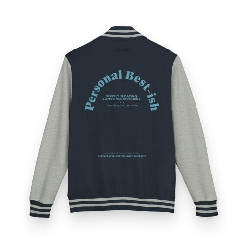 Anchor & Crew Personal Best-ish Swimming Club League Cotton Varsity Letterman Jacket