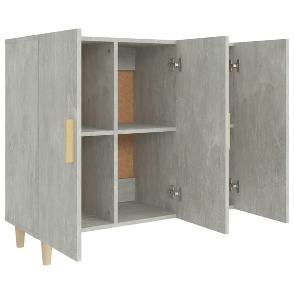 Berkfield Sideboard Concrete Grey 90x34x80 cm Engineered Wood