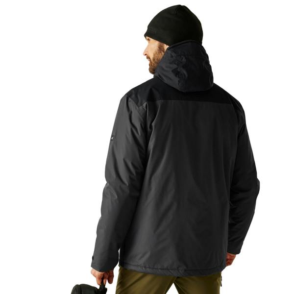 Regatta Mens Thornridge Insulated Waterproof Jacket - Ash/Black - 