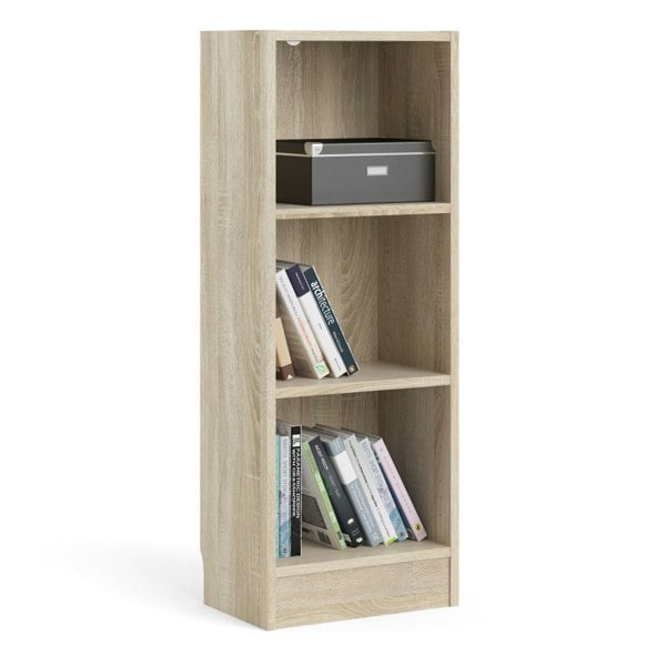 Furniture To Go Basic Low Narrow Bookcase (2 Shelves) in Oak