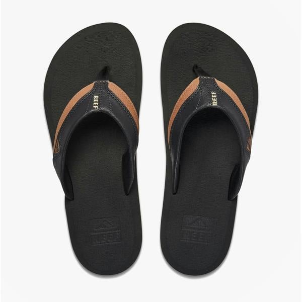 Reef CUSHION DAWN Toe-Post Sandals in Black/Multicoloured