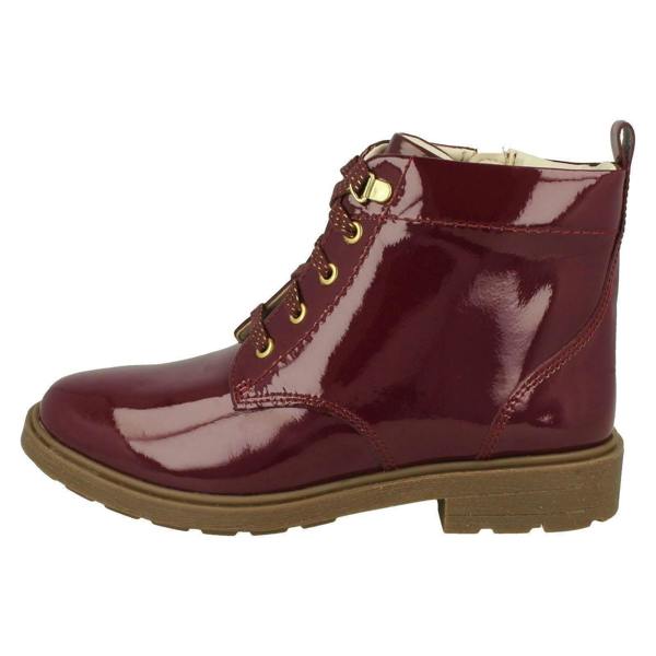 Clarks Girls Clarks Lace Up Detailed Ankle Boots Astrol Lace