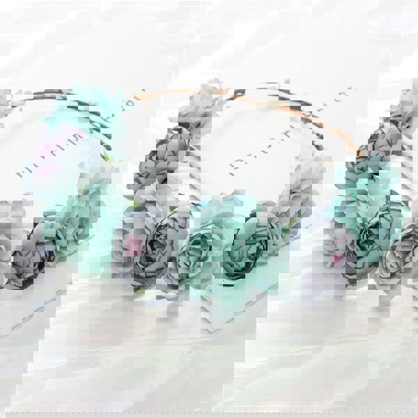 Classic Peony Head Garland - Mink