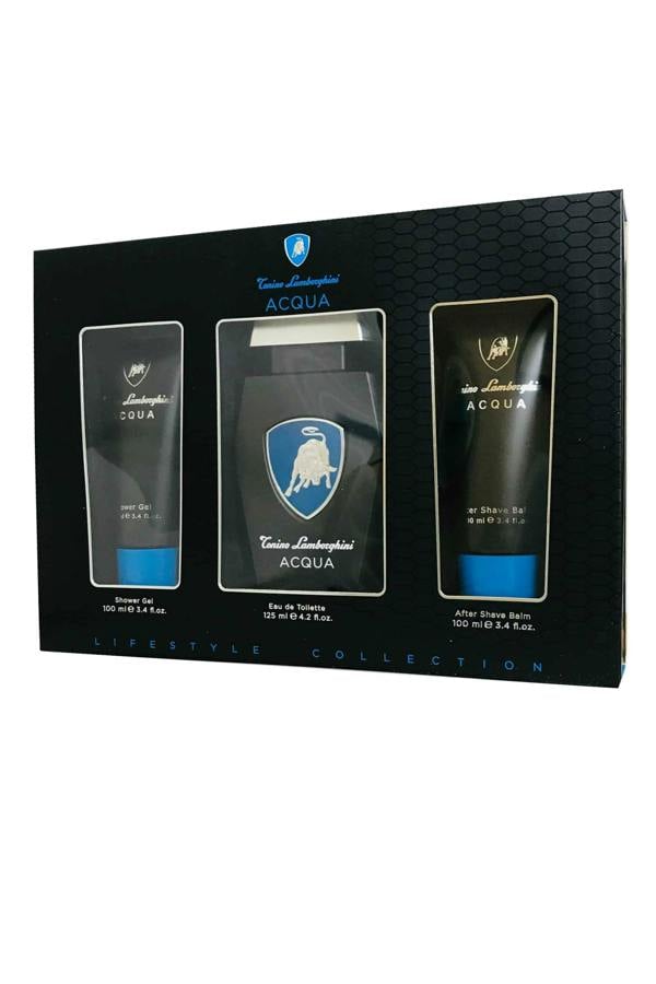 Lamborghini Tonino Acqua Lamborghini Eau de Toilette Spray 125ml After Shave Balm 100ml, Shower Gel 100ml