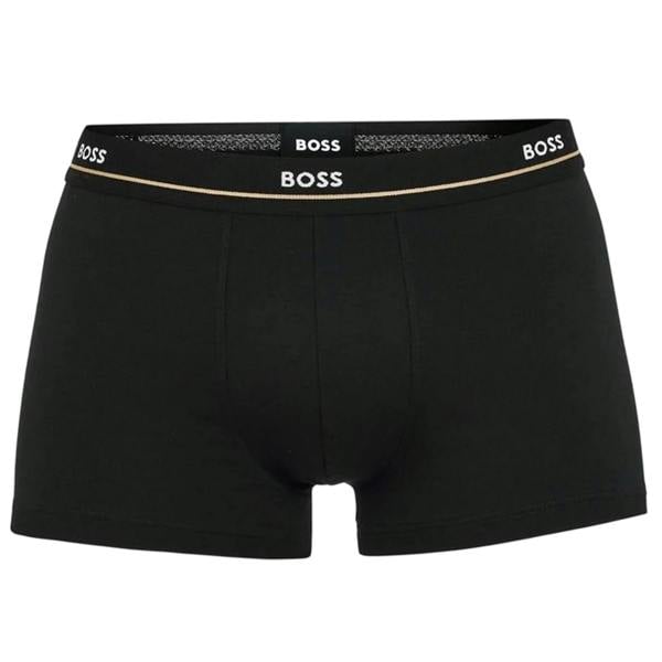 Boss Mens Plain Boxer Shorts (Pack of 5) - White - 