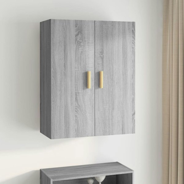 Berkfield Hanging Wall Cabinet Grey Sonoma 69.5x34x90 cm