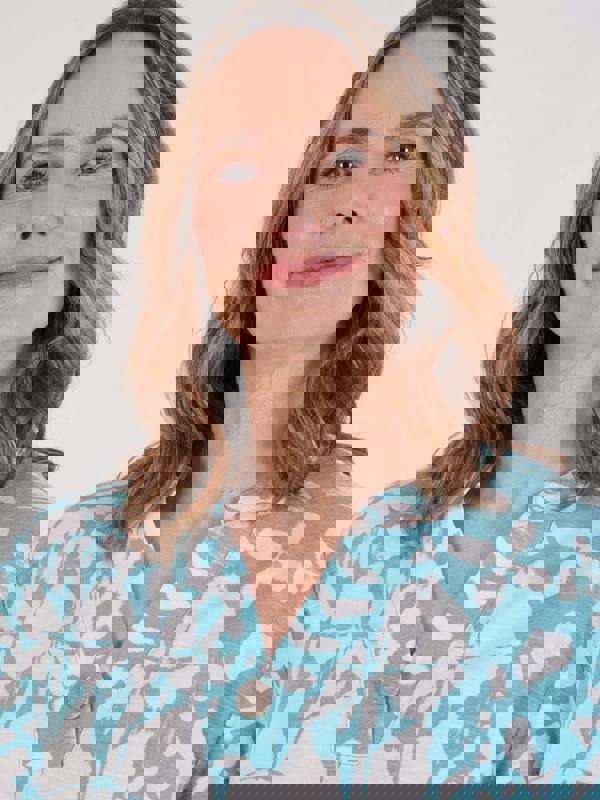 TIGI Mono Aztec Print Top