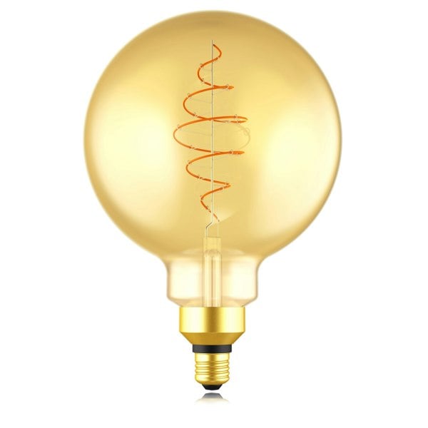 Nordlux Deco E27 | G200 Spiral | Dim | 2200 Kelvin | 600 Lumen | Light Bulb | Gold colour