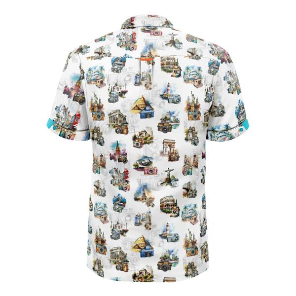 Claudio Lugli The World Lens Camera Print Short Sleeve Shirt