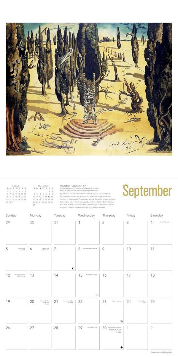 Salvador Dali Calendar 2027