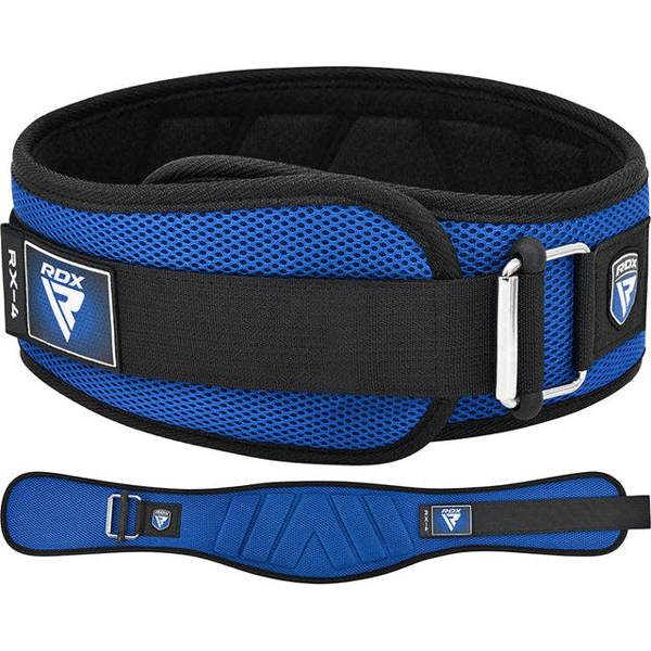 RDX Sports WEIGHT LIFTING BELT EVA CURVE RX4 BLUE
