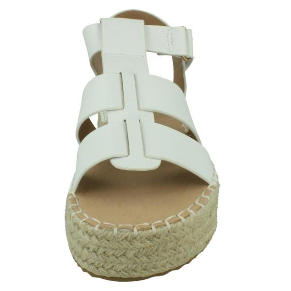 Down to Earth Ladies Down to Earth Gladiator Platform Espadrille with Ankle Strap F12084