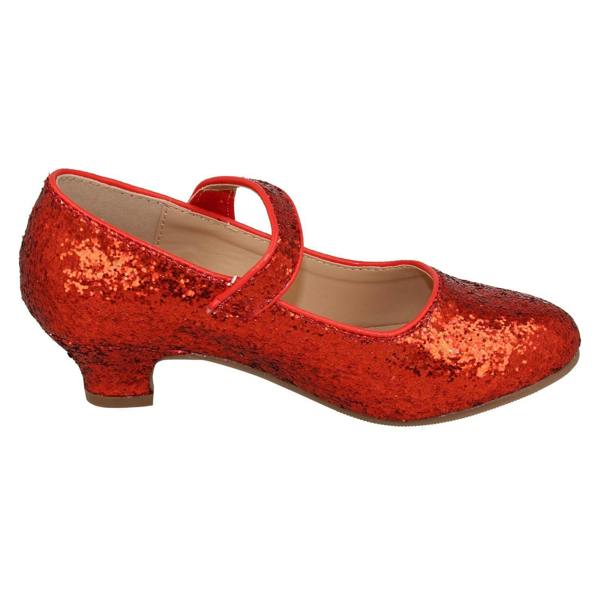 Spot On Girls Spot On kitten Heel Ankle Strap Party Shoes H3089