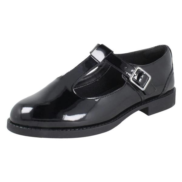 Clarks Girls Clarks Classic T-Bar School Shoes Tapa Hope