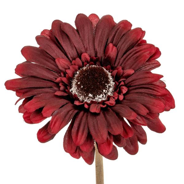 Hill Interiors Soft Gerbera Gerbera Artificial Flower - Burgundy - 