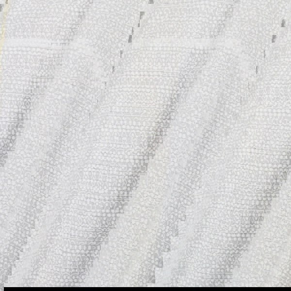 Alaia intricately embroidered circular skater skirt in white cotton
